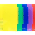 Папка-куточок А 4 3 відділення Economix прозора асорті