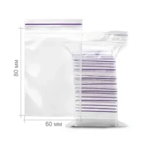 Пакети із замком Zip-Lock 60 × 80