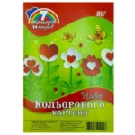 Картон кольоровий А4 14арк "Бумвест"  7 кол.