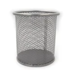 Підставка для ручок-металева розмір «Сітка» срібло