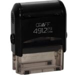 Самонабірний штамп Graff 4912 5 рідків 47х18 мм чорна