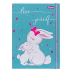 Папка для зошитів картон на гумці В5 "1В" "Bunny"
