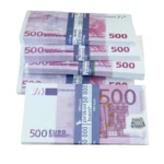 Сувенірні гроші 500 євро пачка