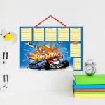 Розклад уроків А3 ламінований hotwheels